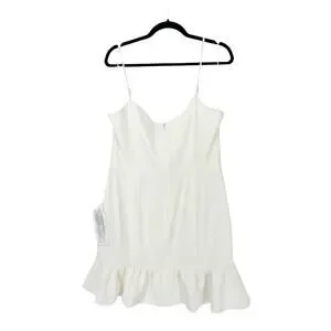 Dress the Population | Dresses | Dress The Population Dress Womens Xxl Mira  Mini Sleeveless Off White Nwt | Poshmark